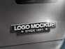 replicate logo in STEEL metal version