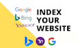 index website on google search console, yandex and bing