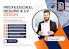 make modern resume, ats CV, cover letter and portfolio