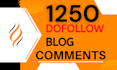 create manually 1250 dofollow blog comments backlinks