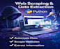 do web scraping, data extraction and data mining using python