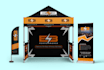 advertising logo outdoor trade show canopy tents exhibition