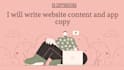 write UX copy and website copy