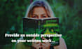 be your beta reader, and give constructive feedback