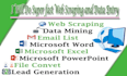 do web scraping data entry and lead generation
