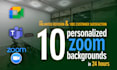 design 04 personalized zoom backgrounds in 24 hours