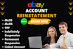 reinstate ebay permanent restriction mc011 mc113 permanent suspension etc
