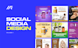 design creative social media ad post banner