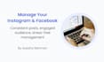 create and manage facebook and instagram posts