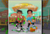 draw eye catching cartoon album cover art, music cover art