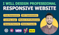 design responsive website, wordpress, wix, shopify, custom website