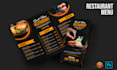 design amazing food restaurant menu