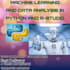 machine learning and data analysis in python and rstudio