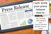 write quick SEO friendly press release for you