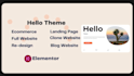 build a wordpress website using elementor pro by hello theme within 2 days