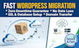 transfer, migrate, or move wordpress site to a new host or domain