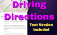 create google maps driving directions text version