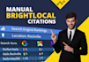 do top local SEO citations manually from brightlocal