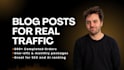 write your human written SEO blog posts and articles
