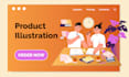 create modern illustration for websites and landing pages