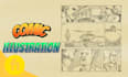 create comic book illustration comic script