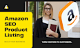 write professional amazon listing SEO product description keyword optimization
