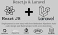 deploy react js and laravel project with ci cd pipeline