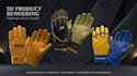 design custom 3d gloves with realistic 3d modeling