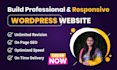 build responsive wordpress website or business website design for you