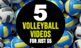 make 5 volleyball logo intro video animations