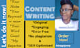 be your best SEO blog ghost writer, I will also edit wordpress blog posts