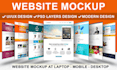 design perfessional and fully website mockup