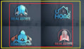 do modern property, home, construction logo design