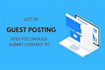 post your article on high authority website