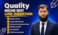 do link insertion niche edit with dofollow SEO backlink