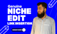 do link insertion niche edit with dofollow SEO backlink