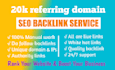 make 20k referring unique domain SEO backlinks for  website google top ranking
