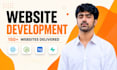 do ai website development, full stack developer, frontend backend developer