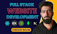 do website development, full stack developer, frontend, backend developer