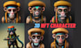 make unique impressive nft artist for you