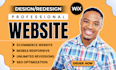 design and redesign a modern wix website