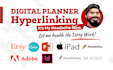 do hyperlinking for etsy ipad digital planner on canva, indesign