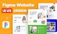 do figma website design, website ui design, figma design, ui ux design