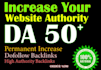 increase your website da and DR 50 plus