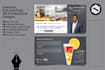 design modern and corporate postcards