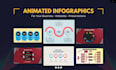 create animated infographics, process flow charts, diagrams and timeline