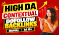 build manual contextual dofollow backlinks for off page SEO and link building