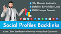 do 500 social profile creations backlinks or social profiles live link