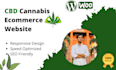 create cbd cannabis ecommerce website