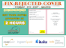 fix, format, edit, resize rejected book cover for KDP, lulu, ingram spark and